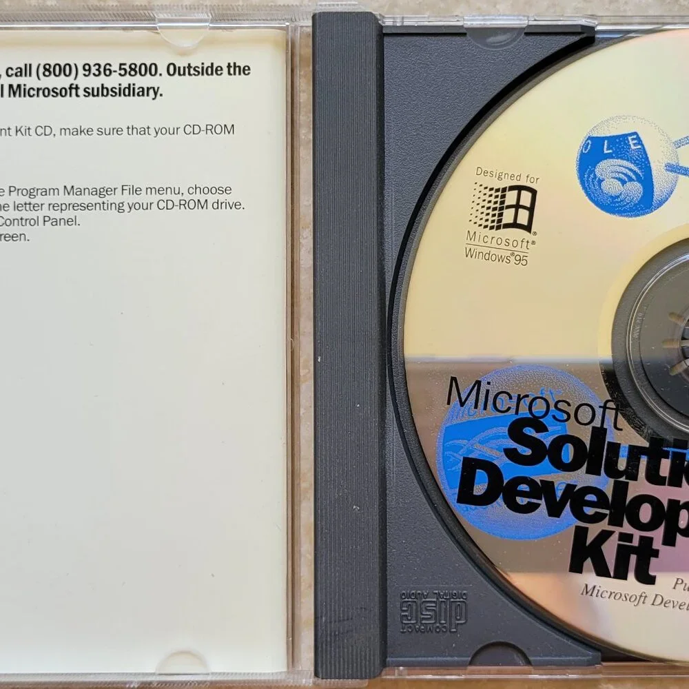 Vintage CD - Microsoft Solutions Development Kit Software